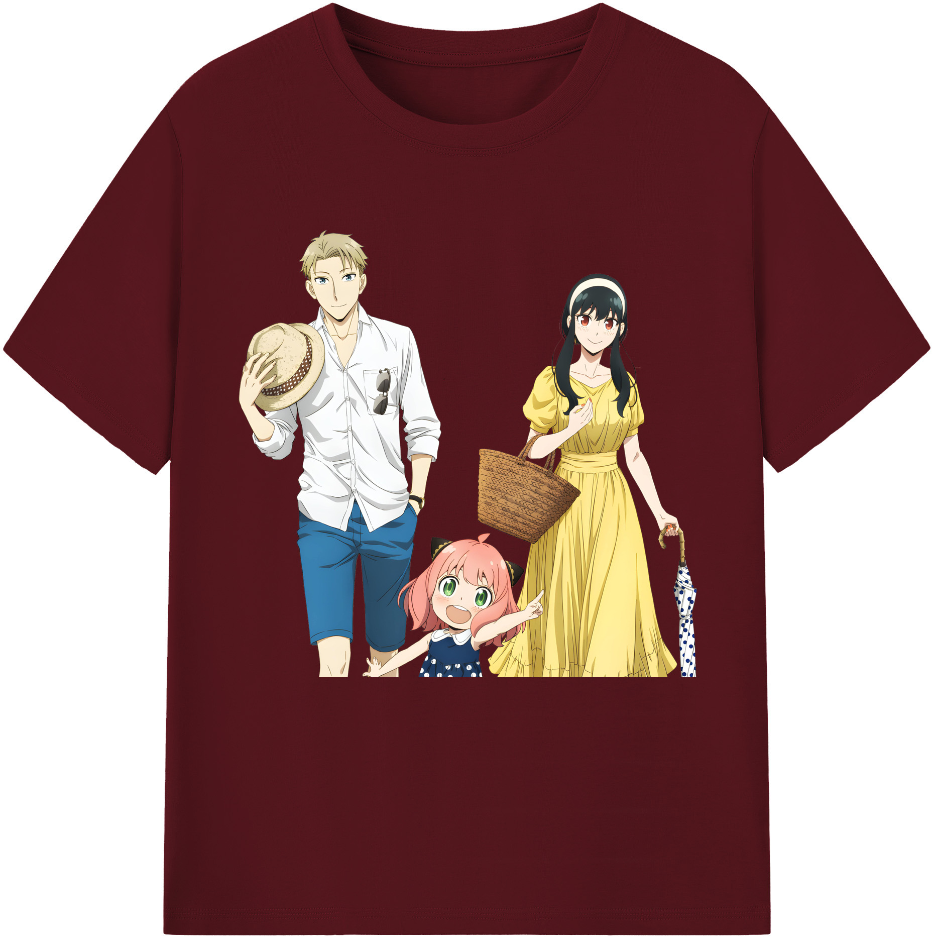 （画像用） SPY×FAMILY间谍家家酒 綿100％半袖Tシャツ（フロントプリント）